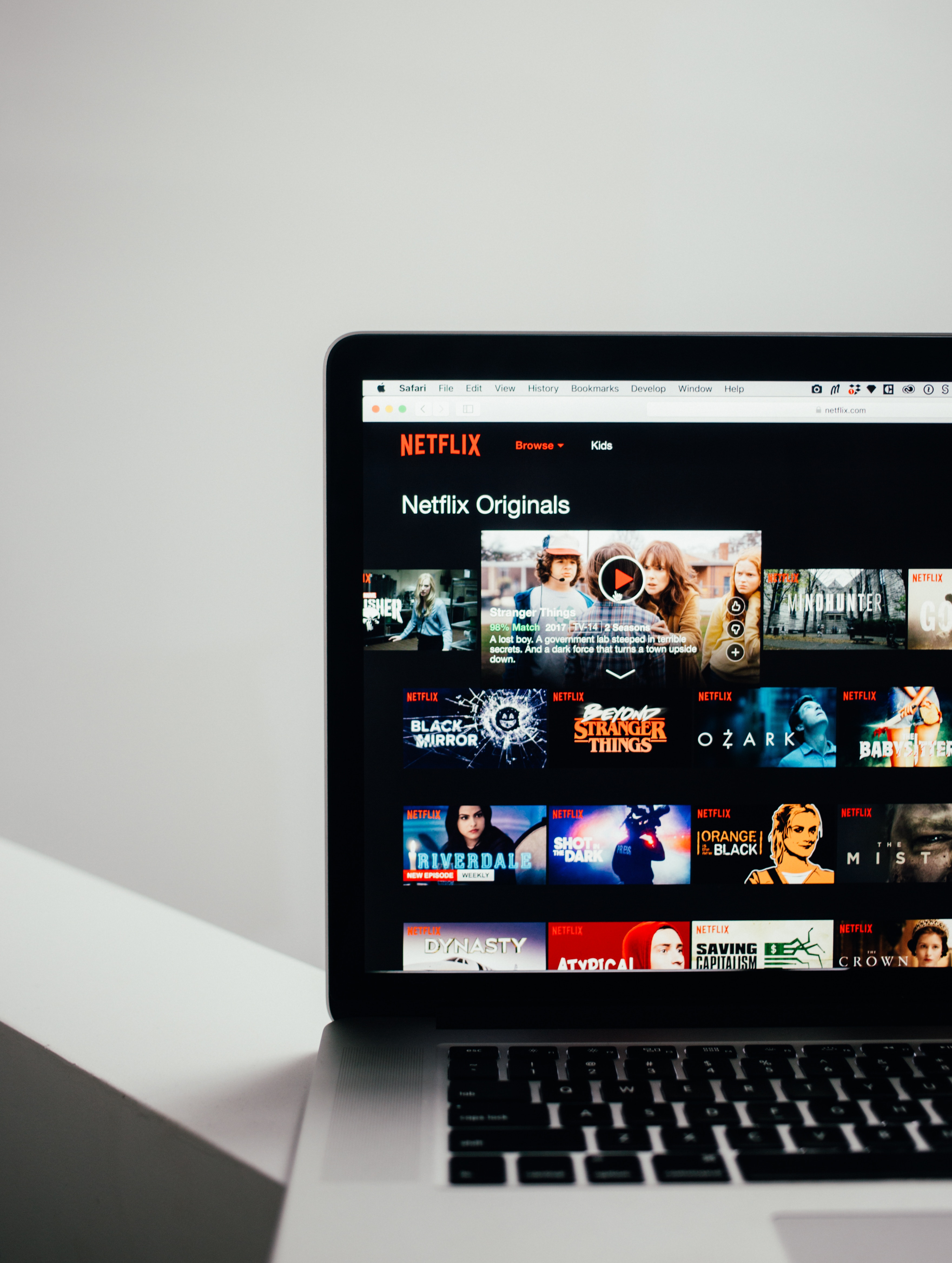 écran avec netflix ouvert