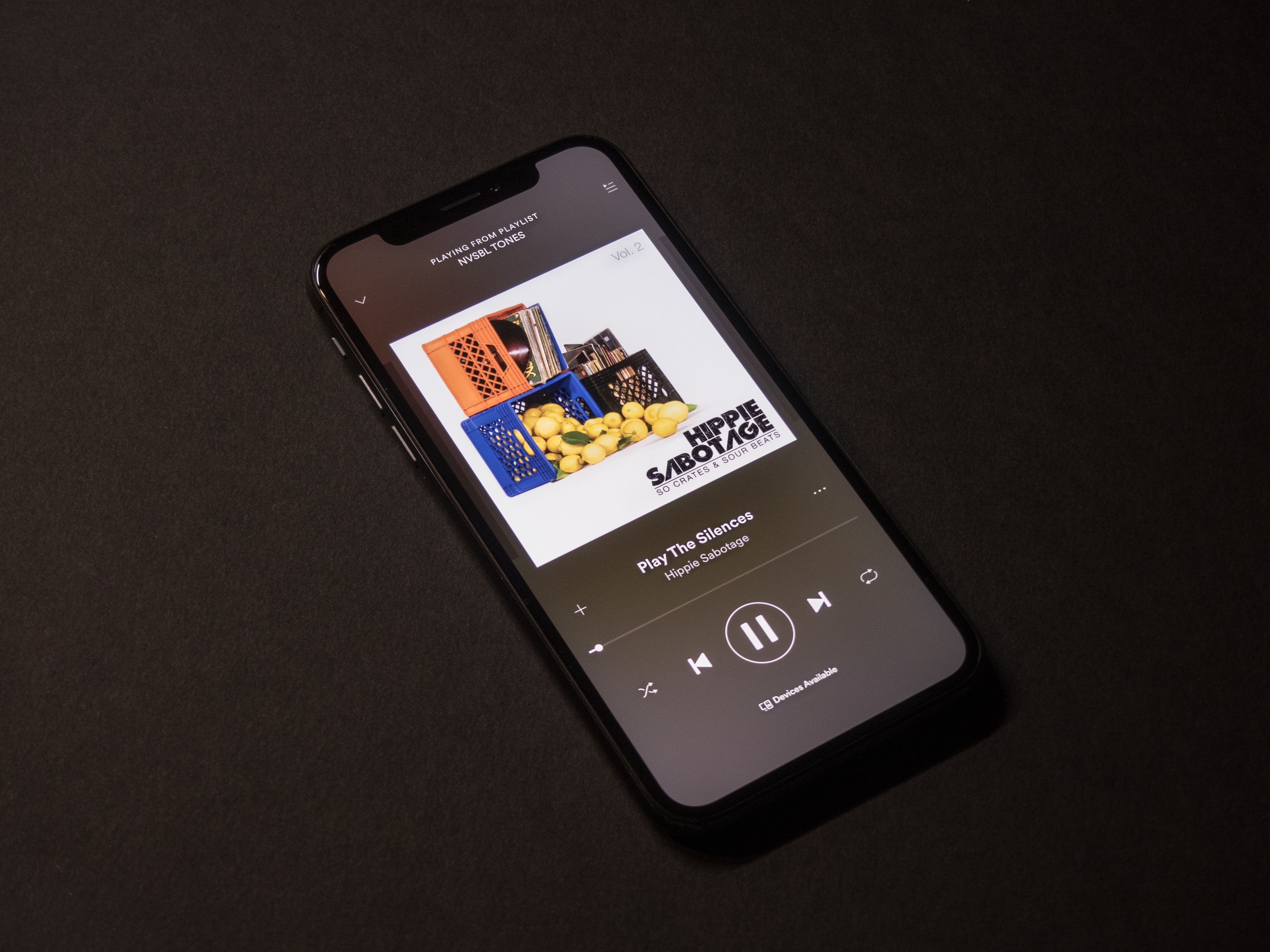 spotify sur un téléphone