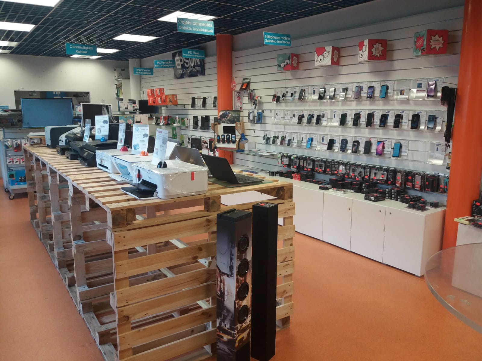 nouvel agencement du magasin